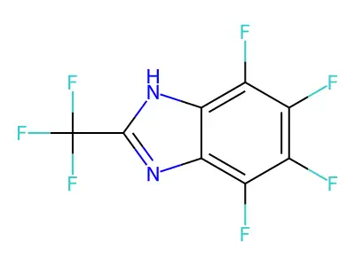 Benzimidazole, 4,5,6,7-tetrafluoro-2-(trifluoromethyl)- structure