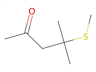 4-Methyl-4-(methylthio)-2-pentanone structure