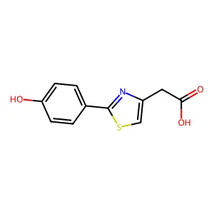 [2-(4-Hydroxyphenyl)-1,3-thiazol-4-yl]acetic acid structure