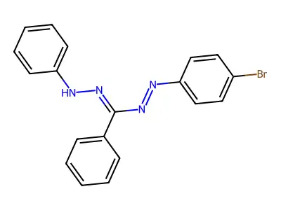1-(4-Bromophenyl)-3,5-diphenylformazan structure