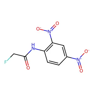 Acetanilide, 2',4'-dinitro-2-fluoro- structure