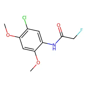 Acetanilide, 5'-chloro-2',4'-dimethoxy-2-fluoro- structure
