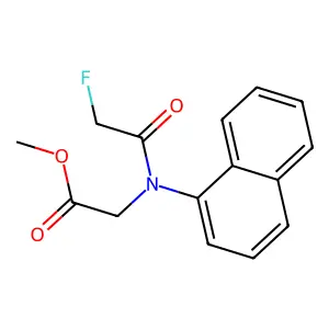 Glycine, N-(fluoroacetyl)-N-1-naphthyl-, methyl ester structure