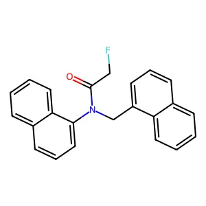 Acetamide, 2-fluoro-N-1-naphthyl-N-(1-naphthylmethyl)- structure