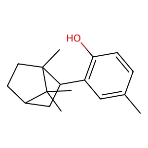 exo-2-(1,7,7-Trimethylbicyclo(2.2.1)hept-2-yl)-p-cresol structure