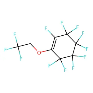 Cyclohexene, 1-(2,2,2-trifluoroethoxy)nonafluoro- structure