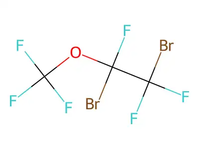 1,2-Dibromotrifluoroethyl trifluoromethyl ether structure
