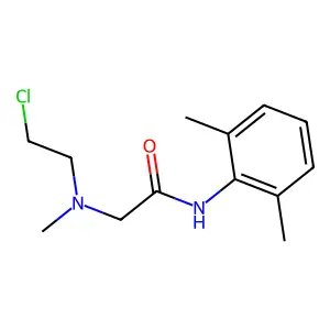 Acetamide, 2-((2-chloroethyl)methylamino)-N-(2,6-dimethylphenyl)- structure