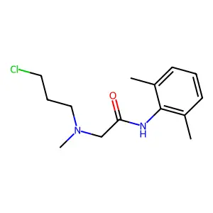 Acetamide, 2-((3-chloropropyl)methylamino)-N-(2,6-dimethylphenyl)- structure