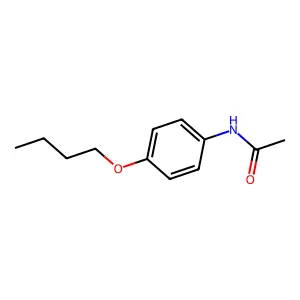 N-(4-丁氧基苯基)乙酰胺 structure