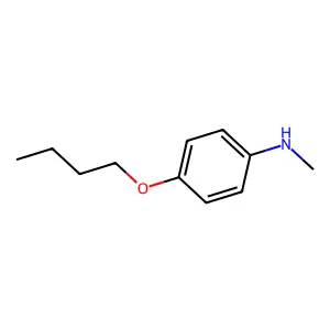 Aniline, p-butoxy-N-methyl- structure