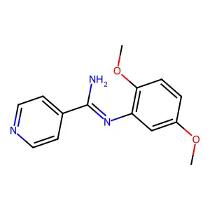 Isonicotinamidine, N-(2,5-dimethoxyphenyl)- structure