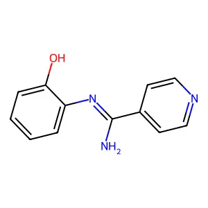 Isonicotinamidine, N-(o-hydroxyphenyl)- structure