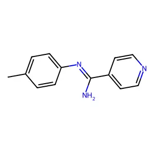 Isonicotinamidine, N-p-tolyl- structure