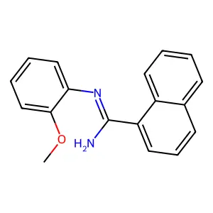 1-Naphthamidine, N-(o-methoxyphenyl)- structure