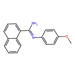 1-Naphthamidine, N-(p-methoxyphenyl)- structure