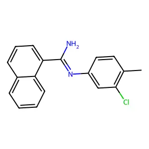 1-Naphthamidine, N-(3-chloro-p-tolyl)- structure