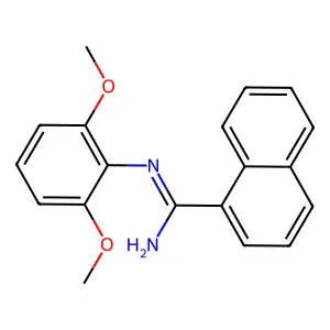 1-Naphthamidine, N-(2,5-dimethoxyphenyl)- structure