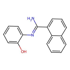 1-Naphthamidine, N-(o-hydroxyphenyl)- structure