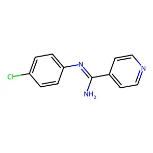 Isonicotinamidine, N-(p-chlorophenyl)- structure