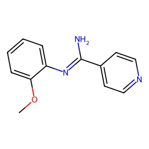 Isonicotinamidine, N-(o-methoxyphenyl)- structure