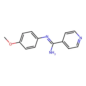 Isonicotinamidine, N-(p-methoxyphenyl)- structure