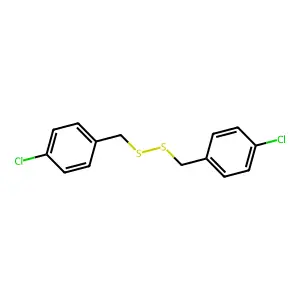 Di(4-chlorobenzyl) disulphide structure