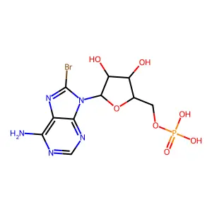 8-Bromoadenosine 5'-monophosphate, >=98% structure
