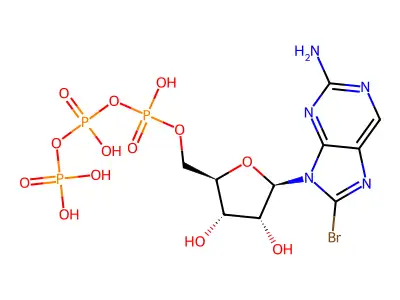 8-Bromoadenosine 5'-triphosphate structure