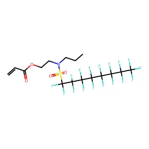 2-(((Heptadecafluorooctyl)sulphonyl)propylamino)ethyl acrylate structure