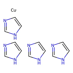copper;tetrakis(1H-imidazole) structure