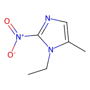 Imidazole, 1-ethyl-5-methyl-2-nitro- structure