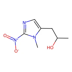 Imidazole-5-ethanol, alpha,1-dimethyl-2-nitro- structure