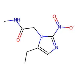 5-乙基-N-甲基-2-硝基咪唑-1-乙酰胺 structure
