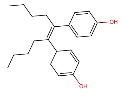 Dihydrodibutylstilbestrol structure
