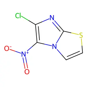6-Chloro-5-nitroimidazo[2,1-b][1,3]thiazole structure