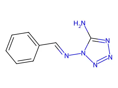 1-(Benzylideneamino)tetrazol-5-amine structure