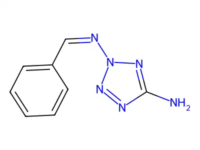 2-(Benzylideneamino)tetrazol-5-amine structure