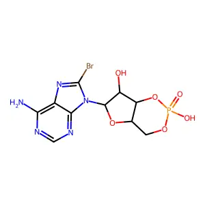 8-溴腺苷3',5'-环磷酸 structure