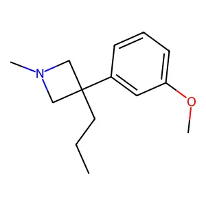 Azetidine, 3-(m-methoxyphenyl)-1-methyl-3-propyl- structure