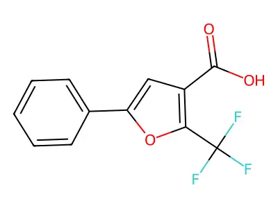 5-Phenyl-2-(trifluoromethyl)furan-3-carboxylic acid structure