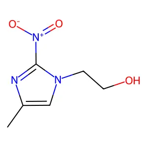 Imidazole-1-ethanol, 4-methyl-2-nitro- structure