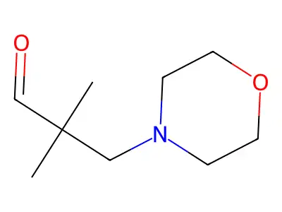 2,2-Dimethyl-3-(morpholin-4-yl)propanal structure