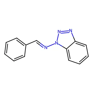 1-Benzylideneaminobenzotriazole structure