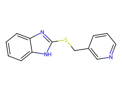 2-{[(pyridin-3-yl)methyl]sulfanyl}-1H-1,3-benzodiazole structure