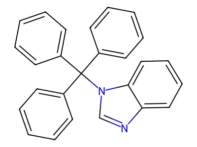 1-Tritylbenzimidazole structure