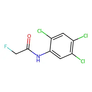 Acetanilide, 2-fluoro-2',4',5'-trichloro- structure
