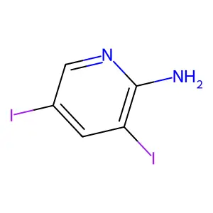 3,5-二碘吡啶-2-胺 structure