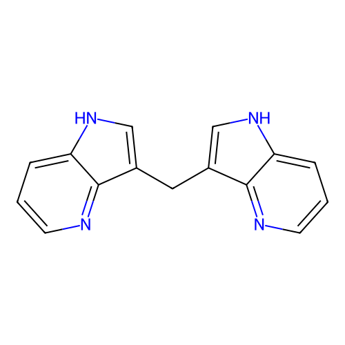 3,3'-Methylenebis(1H-pyrrolo(3,2-b)pyridine) structure