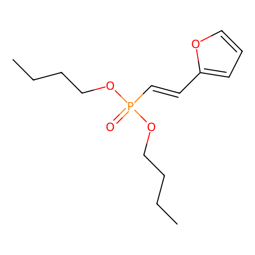 2-(2-Dibutoxyphosphorylethenyl)furan structure